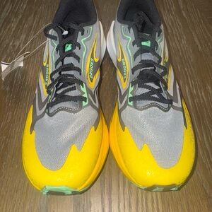 Brooks Catamount 3 Men's Trail Running Shoes Size 10 Yellow Gray New